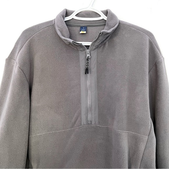 (M) GAP Men's loose-fitting half-zip microfleece sweater - Picture 2 of 6